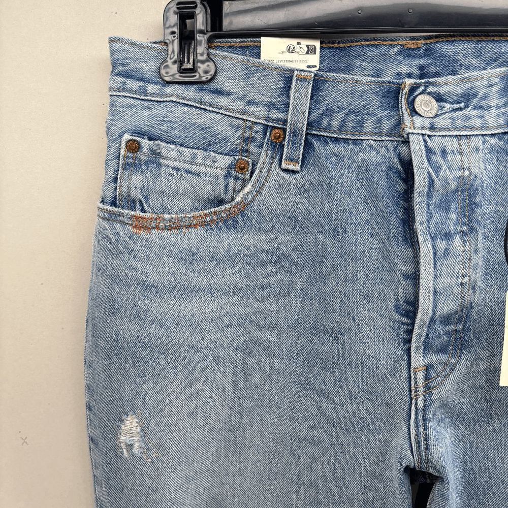 LEVI'S 501 150 Anniversary Edition 90s NOVEL TEA Denim Women's W30 L30 Jeans NWT - Picture 3 of 10